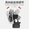 Ventilador Eléctrico Recargable Inalámbrico de 21V, Ventilador para Exteriores con Batería de Litio, Portátil con Interfaz Makita, Esencial para Acampar, Potente