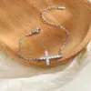 Pulseras Apilables de Zirconia Cruzada para Niñas, Joyería Exquisita de Lujo Ligero de Nicho, Estilo Minimalista de Alta Gama para Mejores Amigas Estudiantes