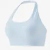 Top Deportivo Halter de Nuevo Estilo con Copa Fija Integrada, Camisola sin Costuras con Copa de Gota de Agua, Sujetador Deportivo a Prueba de Impactos para Mujer