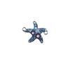 Jóias diy Acessórios Europeu e Americano Duplo Pendurado Óleo Gota Estrela do Mar Padrão Óleo Gota Liga Colar Pulseira Único Pendurado Pequeno Pingente