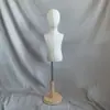 Adereços de Modelo Infantil, Manequim de Meio Corpo Coberto com Tecido, Alfinetável, para Exibição em Loja de Roupas Infantis, Manequim de Corte de Vestuário, Espuma