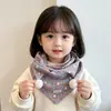 Cachecol para Bebê para Outono e Inverno, Novo Cachecol Triângulo Versátil para Meninos e Meninas, Cachecol Quadrado Fofo e Quente, Protetor de Pescoço para Bebê Estilo Coreano