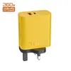 Cargador AC multi-puerto de carcasa 360W, adaptador de corriente 5V 3A, cargador de teléfono móvil de carga rápida PD 20W + QC 3.0