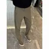 Pantalones de hombre de seda de leche refrescantes de un segundo para verano, transpirables, alta elasticidad, pierna recta, simples, sin planchado, fácil cuidado, versátiles