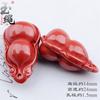 Zongzi joyería de cinabrio de alta calidad accesorios para collares pulsera cuerda roja para bebé colgante pequeño alto contenido arena imperial colgante pequeño