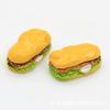 Acessórios de resina DIY 10 * 13 * 22mm Resina Cozimento Mini Hambúrguer DIY Simulação Comida Jogar Telefone Móvel Material de Beleza