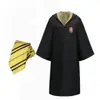 Disfraz de cosplay estilo Harry Potter para actuaciones estudiantiles, conjunto de túnica de mago de la Academia Hogwarts, disfraz de cosplay de Halloween