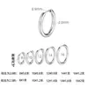 Pendientes Redondos Sencillos de Acero Inoxidable Estilo Coreano para el Trabajo, Clips para Orejas Unisex, Clips para Orejas de Bobina Versátiles, Aros Falsos para Orejas al por Mayor