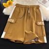 Pantalones Cortos de Verano 2024 para Hombre Estilo Americano Pantalones de Trabajo de Cinco Puntos Pierna Ancha Holgados Casuales Marca de Moda High Street Pantalones Deportivos de Baloncesto