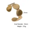 Pulsera de Acero Inoxidable de Venta Caliente Transfronteriza, Diseño de Nicho de Alta Gama, Pulsera de Acero de Titanio, Chapado en Oro de 18 quilates, Lujo Accesible, No se Desvanece para Mujer