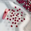 Accesorios para decoración de uñas k9 pentagrama con zircón de punta hacia atrás, populares estrellas pequeñas de 5 mm de colores brillantes y estrellas de mar, decoraciones de uñas DIY