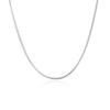 Cadena Fina de Cobre Plateada en Plata 2MM Cadena de Serpiente Cadena de Caja Cadena de Bolas Chapada en Oro de 18k Resumen Personalidad Accesorios Joker