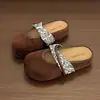Novedad Otoño 2026 Zapatos Birkenstock que Aumentan la Altura para Mujeres Menudas, Zapatos Perezosos sin Cordones para Uso en Exteriores, Puntera Cerrada, Adecuados para Todas las Formas de Pie, Media Zapatilla