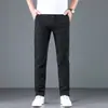 Pantalones Casuales Populares de Alta Calidad para Todas las Estaciones de Primavera y Verano con Cremallera Ykk, Pierna Recta, Moda para Hombre, Pantalones Largos de Algodón Grueso