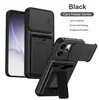 Funda de Teléfono con Soporte y Porta Tarjetas de Ventana Deslizante Adecuada para Oppo Reno15Pro Cubierta Protectora Anticaídas Realme16Pro