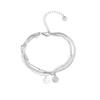 Pulsera de Acero Inoxidable Hueso de Serpiente para Mujer Estilo Francés de Alto Desgaste Acero de Titanio Diseño Europeo Transfronterizo Venta al por Mayor Moda Ins