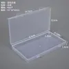 Caixa Plástica Retangular PP com Dupla Fecho Transparente Organizador para Peças Eletrônicas Pequenas Caixa para Armazenamento de Equipamentos de Pesca Joias Ferragens Papelaria