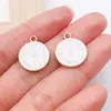 20 Estilos de Flor de Ciervo Corazón de Concha Blanca con Goteo de Aceite Colgantes para Bolsos de Mujer Accesorios para Llaveros DIY
