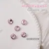 Arte de Uñas Punta Inferior Corazón Torcido Joyería de Diamantes Super Brillante Lujo Cristal Corazón de Melocotón Hacha Diamante Grande Rosa Decoración de Uñas Diamante de Amor