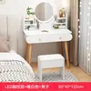 Tocador para dormitorio, tocador de maquillaje pequeño moderno y simple con espejo, adecuado para apartamentos de alquiler y espacios pequeños, nuevo modelo 2026