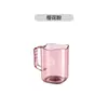Juego de Tazas Transparentes para Lavar Mascotas, Alta Transparencia, Estilo Lujo Ligero, Juego para el Hogar para una Familia de Tres, Vaso Multifuncional para Cepillo de Dientes