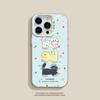 Adequado para Apple 16/15Plus Doméstico Huawei Celular Case 11Pro Cor Prata Desenho Animado Três Gatos Dopamina