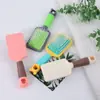 Peine de Tabla Grande Nuevo de Moda con Bolsa de Aire Peine Masajeador Peine de Plástico Peine Alisador de Cabello para Estudiantes Señoras Peine Alisador de Cabello Portátil Macaron