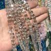 Nuevas cuentas sueltas de cristal cuadradas tridimensionales naturales de 6 mm, diversas cuentas de vidrio, pulseras, collares, accesorios de joyería, venta al por mayor