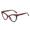 Estación Internacional Gafas de Sol para Mujer Europeas y Americanas Nuevas, Gafas de Sol Cat-Eye Retro Personalizadas de Moda, Gafas Planas Antiluz Azul a la Moda