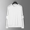 Suéter de otoño 2021 para hombre de talla grande, suéter holgado de manga larga para hombre, jersey moderno de cuello redondo, top de algodón artificial, jersey moderno