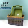 Cesta de Armazenamento Quadrada Cesta Trançada de Rattan Sintético Lanches Supermercado Exibição de Lanches de Frutas Cesta de Armazenamento Loja de Dois Reais Atacado