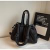 Bolso Cubo Casual de Gran Capacidad Coreano 2026 Nuevo Elegante Nicho Bolsa Nube Bolso de Mano de Tela Bolso de Hombro Cruzado