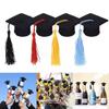 En Stock Fieltro Mini Sombrero de Doctor Temporada de Graduación de Jardín de Infancia Accesorios de Fotografía Decoración de Flores Sombrero de Graduado Sombrero de Muñeca