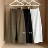 Pantalones bombachos cropped de patchwork sencillos para mujer, nuevo estilo coreano para otoño de 2026, con cordones de colores, de cintura alta, adelgazantes y casuales