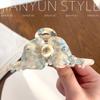 Jianyun Estilo Coreano Original Grande Ácido Acético Moda Flor Gemela Sencillo Para Salir Pinza para el Cabello Accesorios para el Cabello Alta Calidad Mujer