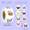 500 folhas/rolo adesivos de rolo de borboleta de desenho animado fofo papel de vedação para diário infantil cross-border temushein