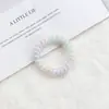 Nuevo color a juego color gelatina superficie brillante línea telefónica anillo para el pelo alta elasticidad no daña el pelo cuerda dulce cuerda para el pelo sin costuras accesorios para el pelo