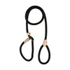 Corda-P para cachorro cor de macaron, corda redonda de PP durável, guia de treinamento para cães, guia de passeio para animais de estimação com corrente P integrada, em estoque