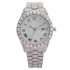 Comercio Exterior Exportación Venta Caliente Gypsophila Moda Patrón Romano Lleno de Diamantes Reloj de Mujer Fabricante de Relojes para Mujer Al por Mayor en Stock
