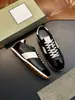 Estilo Europeo Nuevas Zapatillas Deportivas Casuales de Cuero Genuino de Caña Baja con Cordones Bloques de Color Zapatos para Hombre Marca de Lujo de Moda
