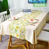 Mantel impermeable a prueba de aceite de PVC Estilo Dopamina Ins Mantel de Mesa Almohadilla Protectora Mantel Rectangular para Mesa de Comedor Mantel para Mesa de Comedor de Tacto de Alta Gama