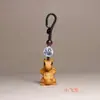 Talla en Madera de Tuya Jerry Mouse Ciervo Sika Dragón Animal Celebrante Cibernético Dibujo Animado Lindo Llavero Colgante de Madera para Hombres y Mujeres