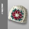 Ins Hyuna Sombrero de Flor para Niños Otoño Vintage Hecho a Mano Milenio Chica Picante Gorro de Punto Nicho Personalizado Sombrero de Lana Tendencia