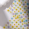 2025 Nuevo Rostro Sonriente Lindo Girasol Pegatinas Finas Resistentes para Uñas Divertidas Pequeñas Expresiones Decoración DIY para Cámara de Uñas