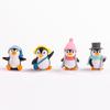 Miniaturas de Animales para Micro Paisajes, Cuatro Atuendos de Invierno para Pingüinos, Edición Limitada para Decoración del Hogar y del Coche