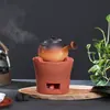 Estufa de Carbón Estufa de Carbón Estufa de Arcilla Roja Estufa Pequeña Estufa Carbón de Oliva Carbón Tetera Kung Fu Hervidor de Agua para el Hogar Estufa para Té