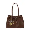 Cesta de Legumes Portátil de Nicho Coreana Bolsa Feminina Verão 2026 Nova Bolsa Tote de Grande Capacidade para Ir ao Trabalho Bolsa de Ombro Único Sob o Braço