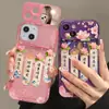 Flores Todo el Camino Son Adecuadas para Funda de Teléfono Móvil Estilo Chino para Apple 16 Iphone14Pro Espejo Flip 15 Transparente Silicona 13