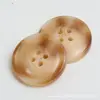 Botão de Resina com Padrão Atacado Ponto a Ponto Botão para Roupas Externas Femininas Jaqueta Corta-vento Blazer Botão com Quatro Furos Padrão Fosco