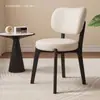 Silla de Comedor de Madera Maciza Simple Moderna Mesa y Sillas de Comedor para el Hogar Silla con Respaldo de Lujo Ligero Silla de Tocador Silla de Diseñador para Casa de Huéspedes Hotel